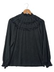 Vorschaubild 1 von Langarmshirt Mädchen Kinder 158/164 Schwarz Feminin Rüschen
