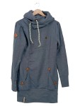 Vorschaubild 1 von Damen Kapuzenpullover Gr. 40/L Blau Casual Hoodie
