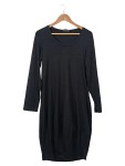 Vorschaubild 1 von LEINS' Damen Jerseykleid Schwarz Gr. 38 Langarm Viskose Casual