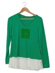 Vorschaubild 1 von Trend by Damen Langarmshirt Gr. 38/M Grün Casual Viskose