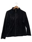 Vorschaubild 1 von Fleecejacke Damen Schwarz Gr. 36/S Baumwolle Polyester Uni Casual