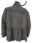 Vorschaubild 4 von Damen Wollmantel Kurzmantel Fischgrät Gr. 44 / XXL Schwarz Weiß