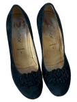 Vorschaubild 2 von Damen Pumps Gr. 36 Schwarz Elegant mit Blumen Applikation