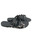 Vorschaubild 1 von Damen Sandalen Schwarz Gr. 38 Riemchensandalen Casual