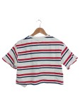 Vorschaubild 2 von Damen T-Shirt Einheitsgröße Mehrfarbig Gestreift Cropped Streetwear
