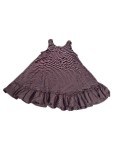 Vorschaubild 2 von Sommerkleid Kinder Gr. 104 Lila Baumwolle Gestreift Casual Freizeit