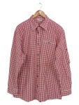Vorschaubild 1 von Herren Trachtenhemd Rot kariert Gr. 42/XL Traditionell