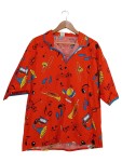 Vorschaubild 1 von ANDREA Herren T-Shirt Gr. 52/XL Rot Grafisch Casual Viskose