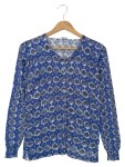 Vorschaubild 1 von BEST CONNECTIONS Damen Strickjacke Blau Gr. 40/L Baumwolle Casual