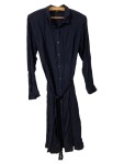 Vorschaubild 1 von Damen Blusenkleid Gr. 38/M Blau Casual Viskose Midi