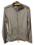 Vorschaubild 1 von Sweatjacke Damen Grau Gr. 38/M Polyester Elasthan Meliert Sportlich
