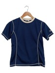 Vorschaubild 1 von Sportshirt Damen Blau Gr. 36/S Polyester Uni Sportlich Kurzarm