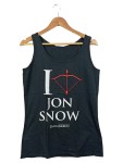 Vorschaubild 1 von Damen Top Tanktop Game of Thrones Jon Snow Schwarz Gr. XL Casual