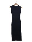 Vorschaubild 1 von Strickkleid Damen Gr. 36/S Schwarz Viskose Polyamid Polyester