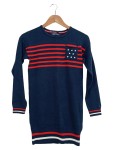 Vorschaubild 1 von Kinder Pullover Gr. 152 Blau Gestreift Sterne Baumwolle