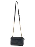 Vorschaubild 1 von Damen Umhängetasche Crossbody Bag Schwarz Leder Elegant