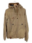 Vorschaubild 1 von Windjacke Damen Beige Gr. 38/M Baumwolle Polyamid Uni Casual Langarm