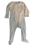 Vorschaubild 1 von Baby Body Strampler Größe 80 Weiß Rippstrick Langarm