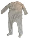 Vorschaubild 3 von Baby Body Strampler Größe 80 Weiß Rippstrick Langarm
