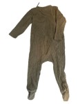 Vorschaubild 3 von Baby Strampler Overall Gr. 80 Oliv Rippstrick