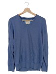 Vorschaubild 1 von Pullover Herren Blau Gr. 50/M Baumwolle Polyamid Elasthan Meliert Casual