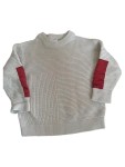 Vorschaubild 1 von Kinder Pullover Gr. 98 Beige Casual Modern Baumwolle Langarm
