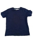 Vorschaubild 1 von T-Shirt Kinder Gr. 104 Blau Uni Basic Kurzarm Freizeit Ohne Verschluss