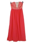 Vorschaubild 1 von Damen Abendkleid Rot Elegant Spitze Maxikleid Gr. 36 S