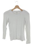 Vorschaubild 1 von Langarmshirt Kinder Gr. 146 Weiß Baumwolle Elasthan Rippstrick