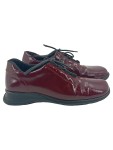 Vorschaubild 1 von Damen Schnürschuhe Rot Gr. 37 Casual Lack-Optik