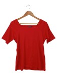 Vorschaubild 1 von KURT KÖLLN Damen Top XL Rot Basic Rippstrick Kurzarm