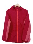 Vorschaubild 1 von Damen Outdoorjacke Gr. 44 Rot Polyester Kapuze Reißverschluss