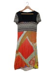 Vorschaubild 1 von Damen Freizeitkleid Gr. 38 M Mehrfarbig Abstrakt Farbenfroh