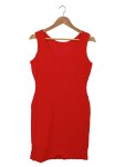 Vorschaubild 1 von Damen Businesskleid Rot Gr. 38 Strukturmuster Elegant
