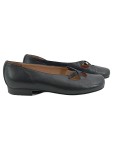 Vorschaubild 1 von FABRI Damen Ballerinas Schwarz Leder Cut-Out Design Gr. 37 Made in Italy