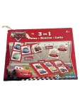 Vorschaubild 1 von Disney Cars 3 in 1 Spielesammlung Memo Domino Lotto Kinder Spiel