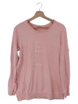Vorschaubild 1 von Schlafanzug Damen Gr. 40/L Rosa Baumwolle Schriftzug Basic Freizeit