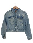Vorschaubild 1 von Damen Jeansjacke XS Blau Streetwear Cropped