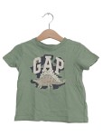 Vorschaubild 1 von Kinder T-Shirt Gr. 86/90 Grün Dinosaurier Logo Print Baumwolle