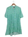 Vorschaubild 1 von Damen Freizeitkleid Gr. 40/L Grün Casual Florales Muster