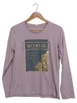 Vorschaubild 1 von . Damen Langarmshirt Gr. S Lila Weekend Print Baumwolle Casual