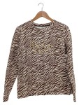 Vorschaubild 1 von . Damen Langarmshirt Zebra Muster Braun Gr. S City of Angels