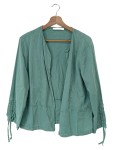 Vorschaubild 1 von Damen Leichte Jacke Gr. 42 Türkis Lyocell Baumwolle