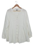 Vorschaubild 1 von BOYARD Damen Bluse Gr. 52/6XL Weiß Klassisch Baumwolle