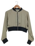 Vorschaubild 1 von Damen Bomberjacke Oliv Gr. 36/S Casual Jacke