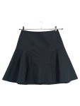 Vorschaubild 1 von A-Linienrock Damen Gr. 34/XS Schwarz Polyester Uni Klassisch Business