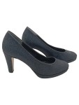 Vorschaubild 1 von Soft & Smart Pumps Damen Gr. 39 Schwarz Glitzer Plateau High Heels