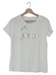 Vorschaubild 1 von Damen T-Shirt Gr. 38/M Weiß Logo Casual Baumwolle