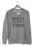 Vorschaubild 1 von Damen Sweatshirt Happy Times Grau Gr. 38/M