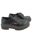 Vorschaubild 1 von Damen Schnürschuhe Gr. 34 Schwarz Casual Plateau Schuhe